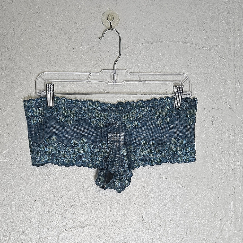Frederick's of Hollywood Teal Lace Boyshort Panties